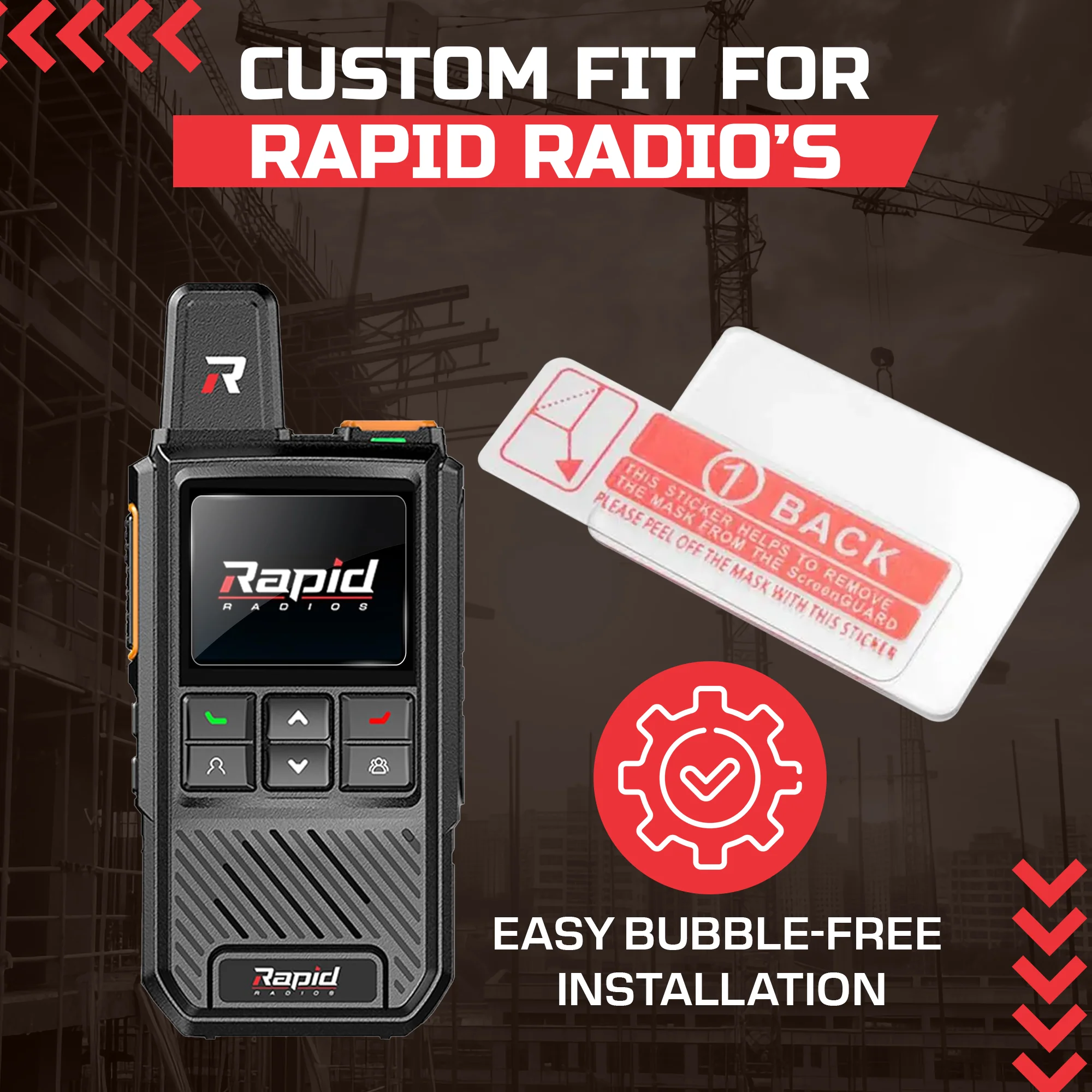 Rapid Radios - Tempered Glass Screen Protector - 3 PACK - Image 4